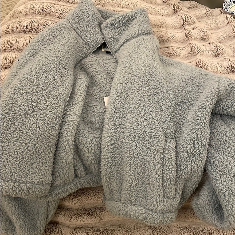 Cozy Blue Sherpa Jacket